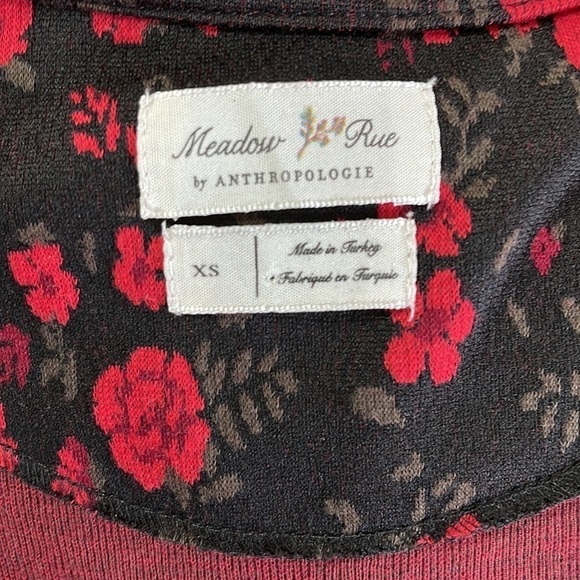 Anthropologie Meadow Rue Heartland Floral Peplum Top - Picture 5 of 6